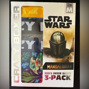 3pk MEDIUM Star Wars Boxer Briefs - CRAZY BOXER - The Mandalorian